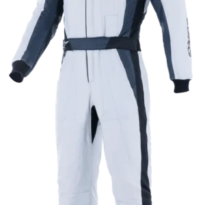 GP PRO COMP V2 Combinaison FIA - SILVER BLUE ASPHALT BLACK