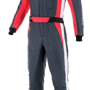 GP PRO COMP V2 Combinaison FIA - ASPHALT RED WHITE